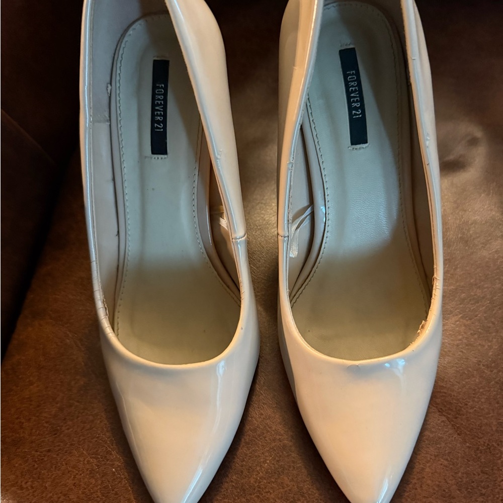 Forever 21 Beige Pointed Heels